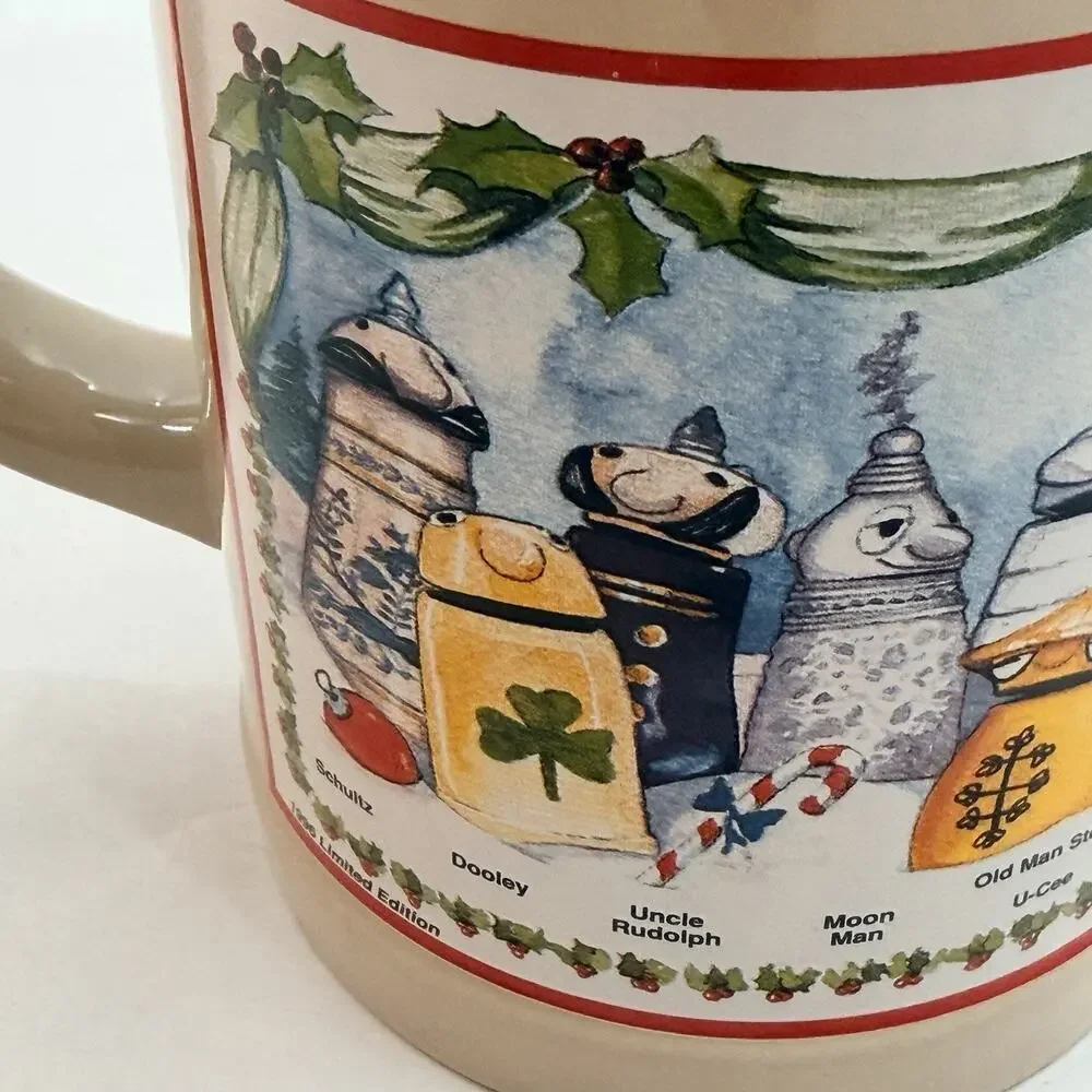 Vintage 90s Webco Utica Club Characters Beer Stein Mug FX Matt Brewing Company